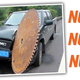 Illustration for article titled Giant Circular Saw Blade Flies Off Truck, Cuts Into Another Truck